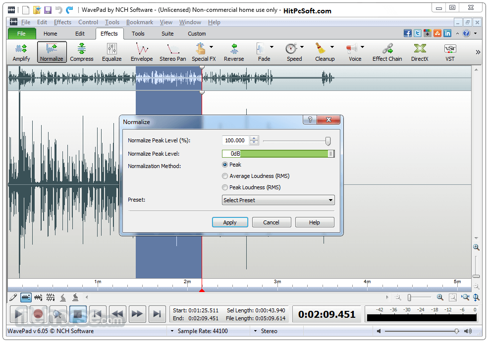 WavePad Sound Editor Crack 11.46 + Registration Code